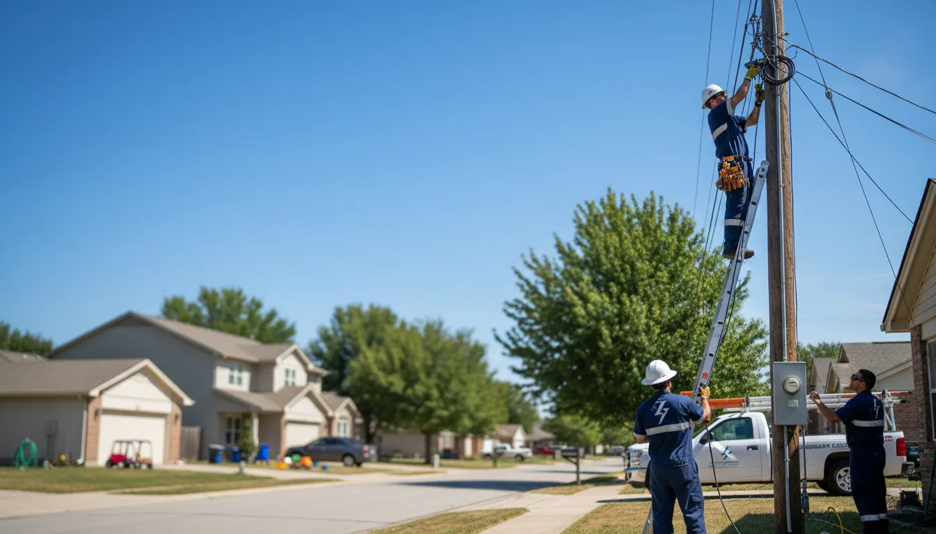 Residential electrician providing installation services in Kinross, MI